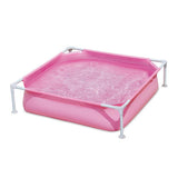 Sommerwellen-Schwimmbecken kleiner Rahmen 122 x 122 x 30 cm rosa | 2 Stk