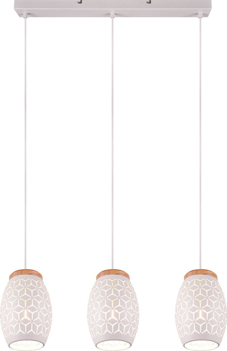 Rl lebe dein Licht Reality Bidar - Hängelampe - weiß matt - exkl. 3x E27 28W
