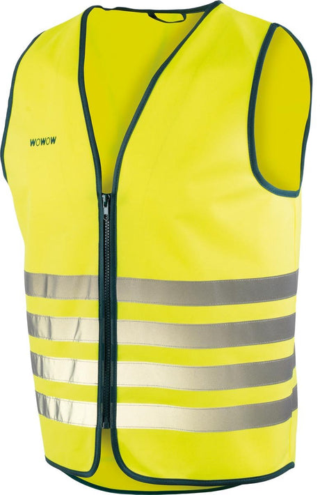 Wowow Big Fun Jacke – fluoreszierende Fahrradjacke mit Reißverschluss – Sicherheitsjacke CE EN 17353 – XL