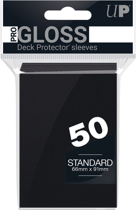 Ultrapro Standard-Deckschutzhülsen schwarz (50 Stück)