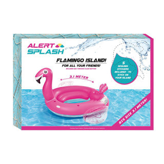 Alert aufblasbare Flamingoinsel 310x270x175 cm