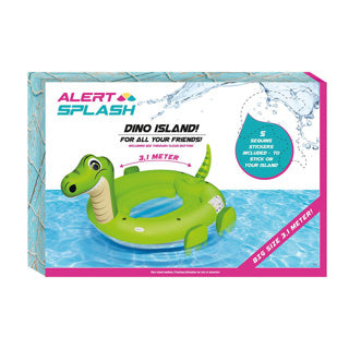 Aufblasbare Dino-Insel Alert Splash 310x270x175 cm