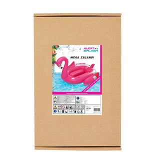 Aufblasbare Flamingo-Insel Alert Splash 240x180 cm