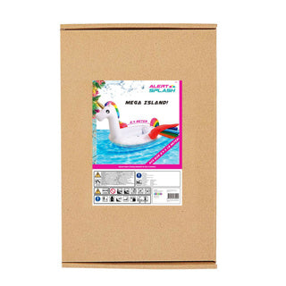 Aufblasbare Insel kleines Einhorn 240x180 cm