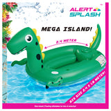 Aufblasbare Insel kleiner Dino 240x180 cm