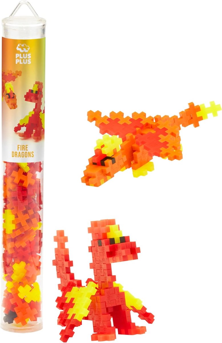 Plus plus plus-plus Feuerdrachen 100er-Tube (4375)