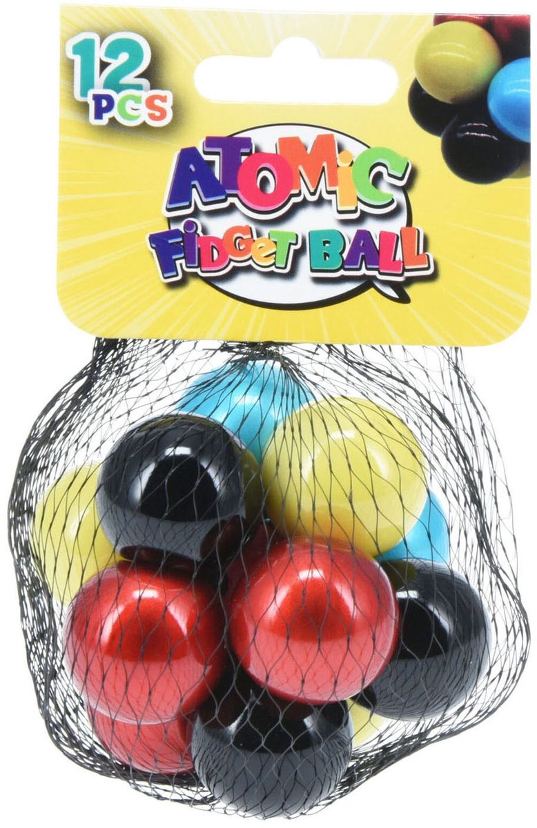 Fidget-Atombälle, 12 Stück.