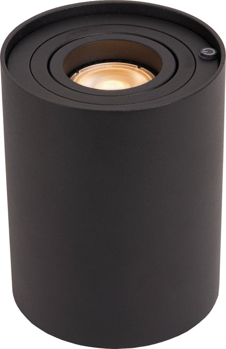 Lucide Tube - Tischlampe - ø 9,6 cm - LED 3 Stufendimmung - gu10 - 1x5w 2700k - schwarz