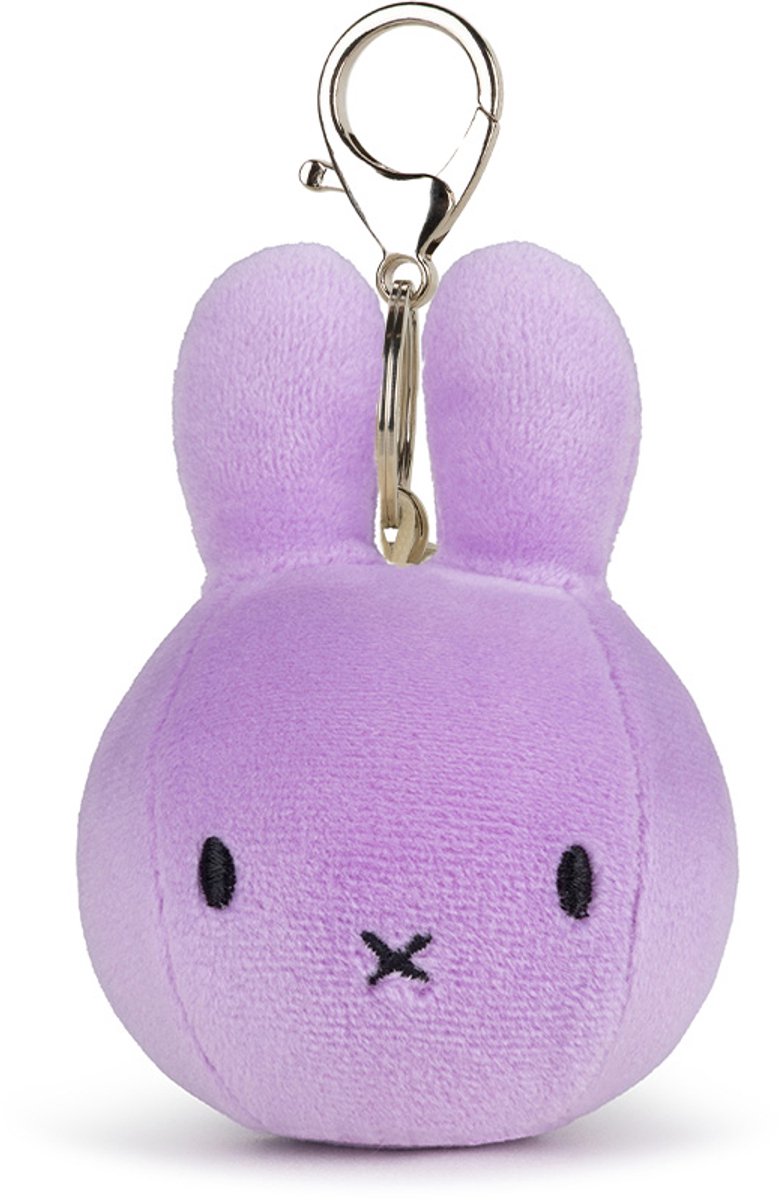Bon ton toys nijntje - squish ball keychain - lila - 9 cm - 3,5''