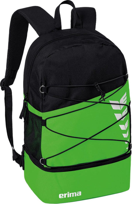 Erima six wings multifunctionele rugzak met bodemvak - green | maat: uni