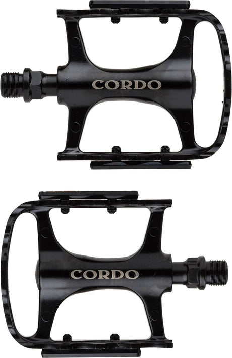 Cordo trekking pedalen aluminium - zwart