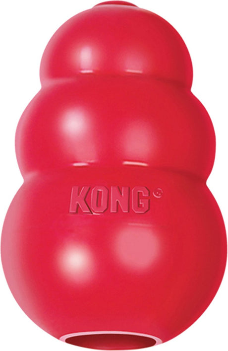 Kong Classic – Snackball-Hundespielzeug – Gummi – 10,16 cm – Rot – Größe L