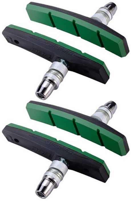 Bbb cycling remblokjes elektrische fiets - estop - velgrem - e-bike gecertificeerd - v-brake remblokken - groen - bbs-04e