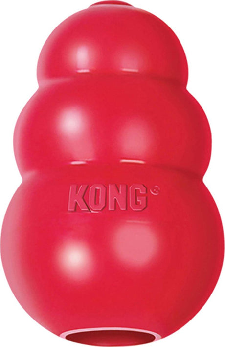 Kong Classic – Snackball-Hundespielzeug – Gummi – 15,2 cm – Rot – Größe XXL