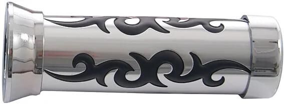 Ein Gummigriff Tribal PR. Halteschlaufe Triba Chrom-Schwarz