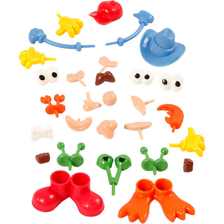 Creativ Company Körperteile, Größe 0,8-6,8 cm, verschiedene Farben, 26 Stück 1 Box