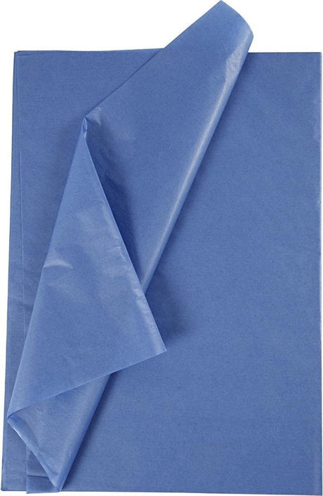 Creativ Company Seidenpapier, Blatt 50x70 cm, 17 g, blau, 25 Blatt 1 Karton