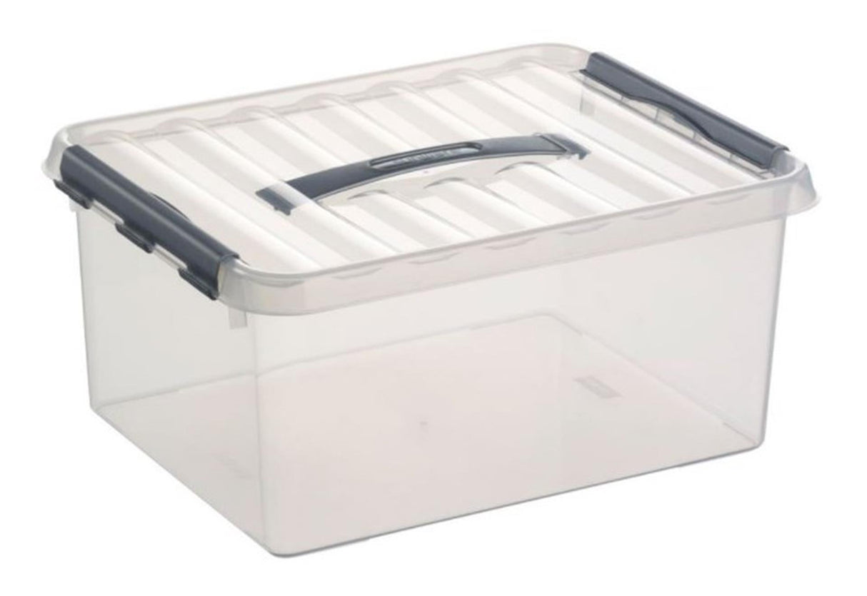 Sunware q-line Aufbewahrungsbox 15l transparent | 3 Stück