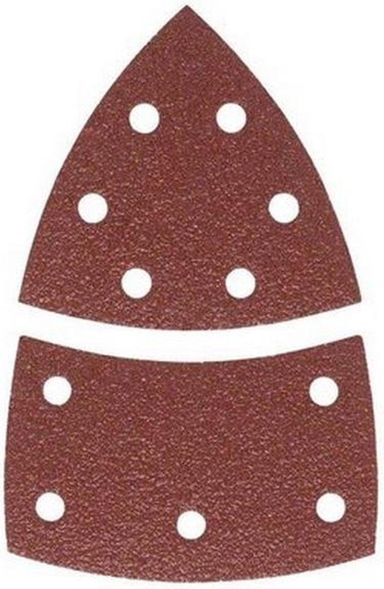 Bosch 10-teiliges Schleifblatt-Set für Multischleifer 102 x 62 mm – Körnung 80