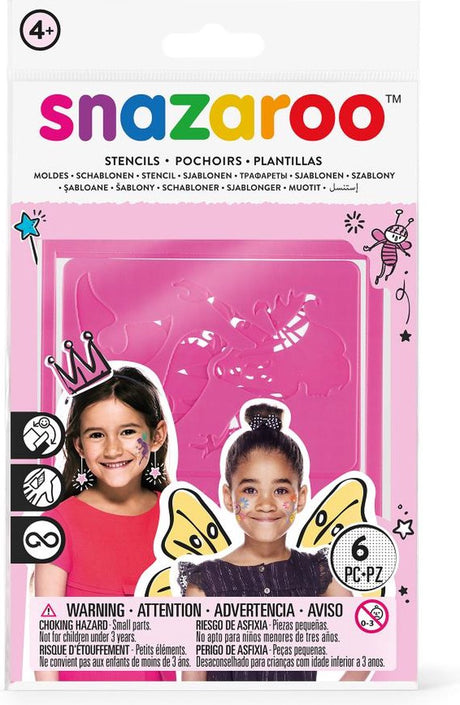 Snazaroo 6™ Schablonen für Mädchen – Gesichtsbemalung
