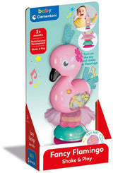 Clementoni Baby-Flamingo-Rassel zum Schütteln und Spielen | 2 Stk