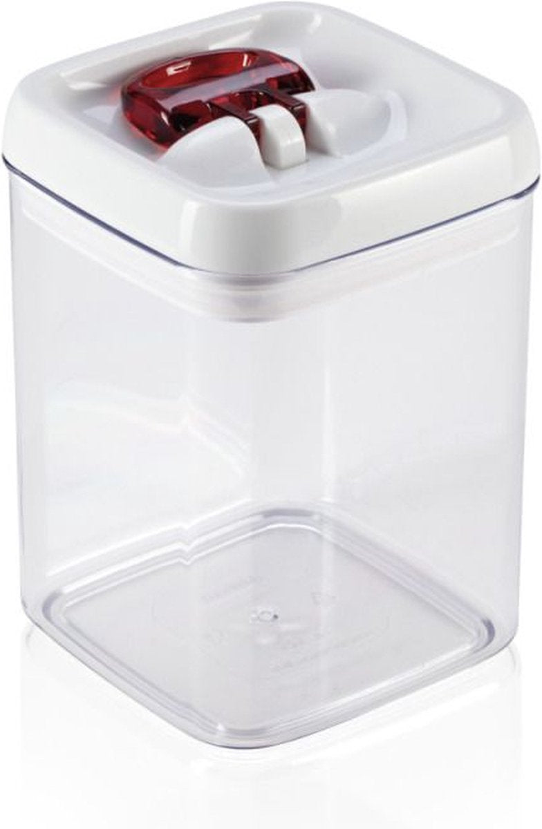 Leifheit Fresh Easy Aufbewahrungsbox – quadratisch – 1,6 Liter – weiß