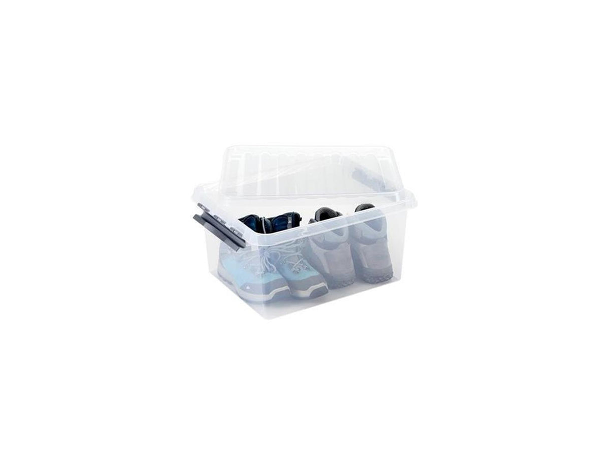 Sunware q-line Aufbewahrungsbox 22 l transparent | 3 Stück