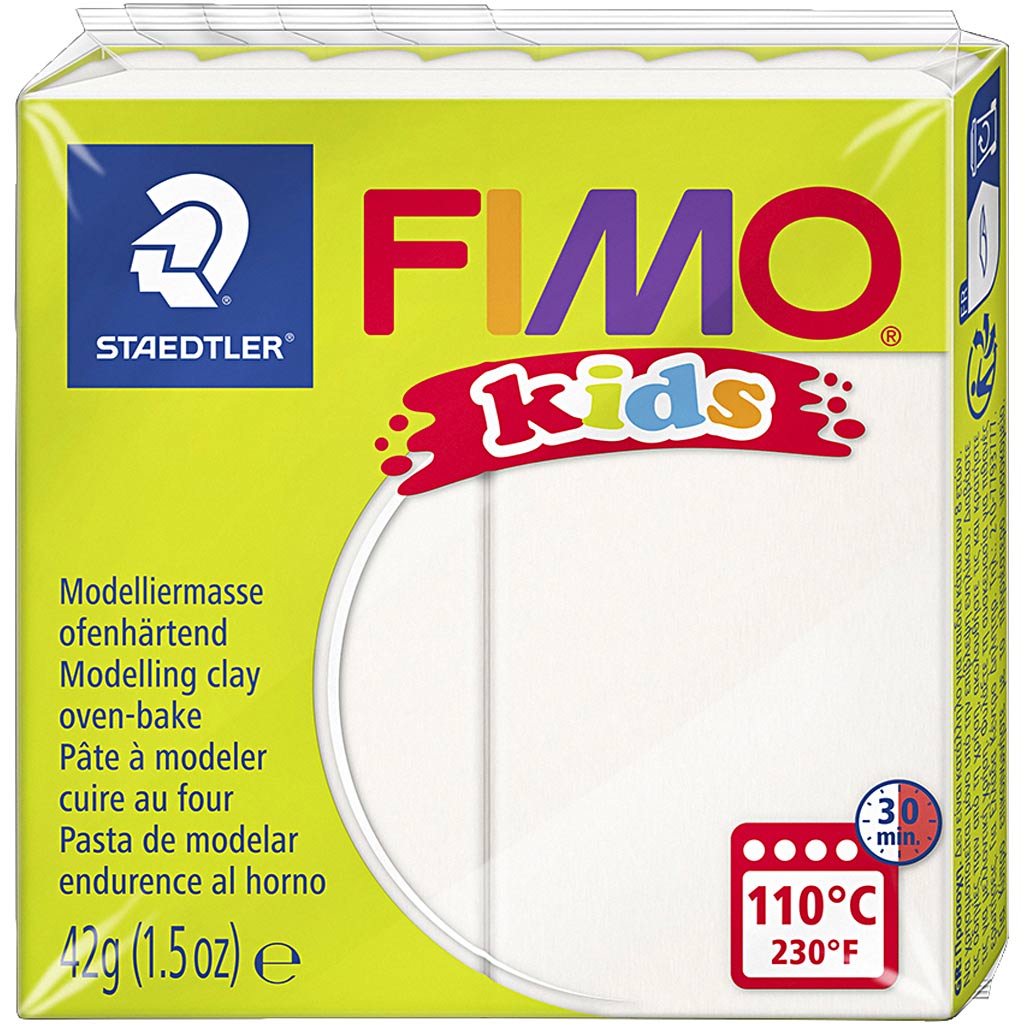 Fimo Kids Modelliermasse weiß, 42gr