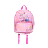 Rucksack glänzend rosa fabelhaft | 2 Stk