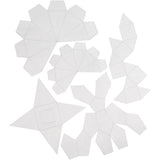 Creativ Company Formen, geometrische Formen, H: 6-13 cm, transparent, 5 Stück 1 Box