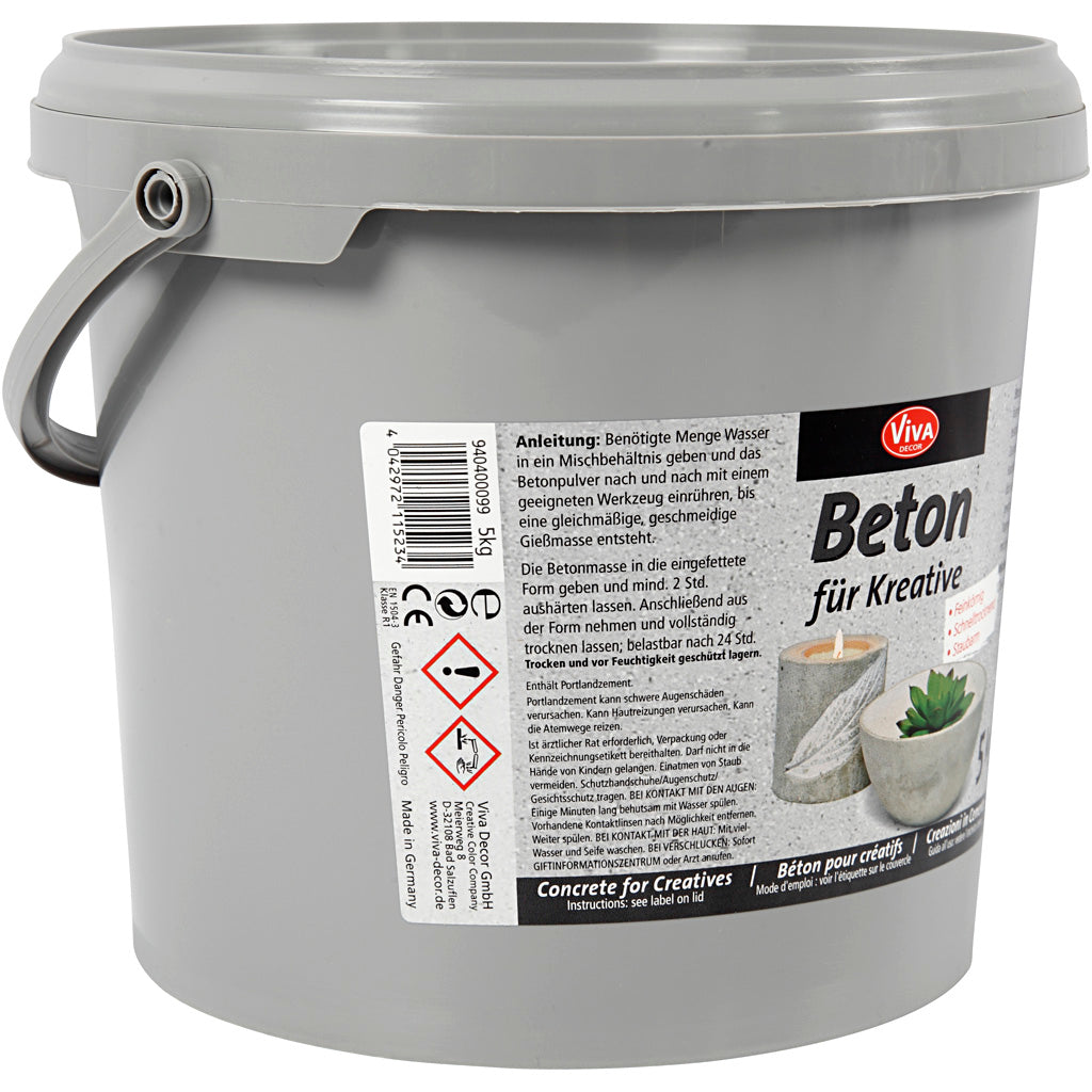 Viva Decor Hobby Beton, grau, 5000 gr 1 Karton