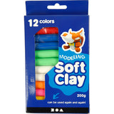 Creativ Company Soft-Ton-Set mit verschiedenen Farben, 200gr.