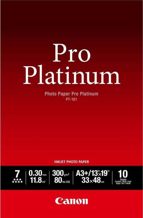 Canon PT-101 Pro Platinum Fotopapier – A3 10 Blatt