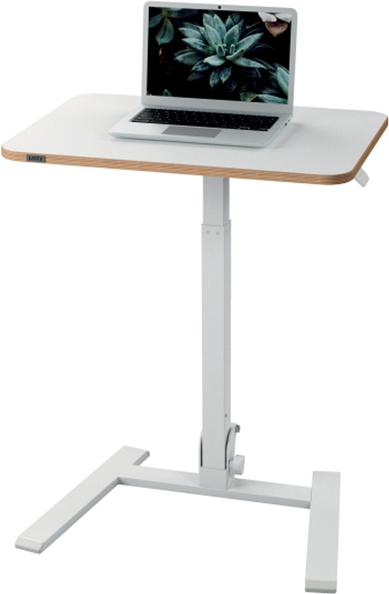 Leitz ergo inklapbaar zit-sta bureau - ergonomisch opvouwbaar bureau - compact 65×46 cm - wit