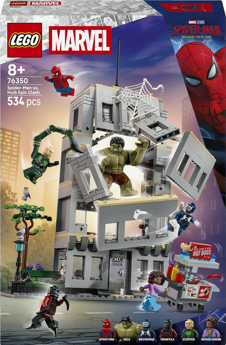 Lego ǀ marvel spider-man vs. hulk ultieme confrontatie superheld speelgoed voor kinderen 76350