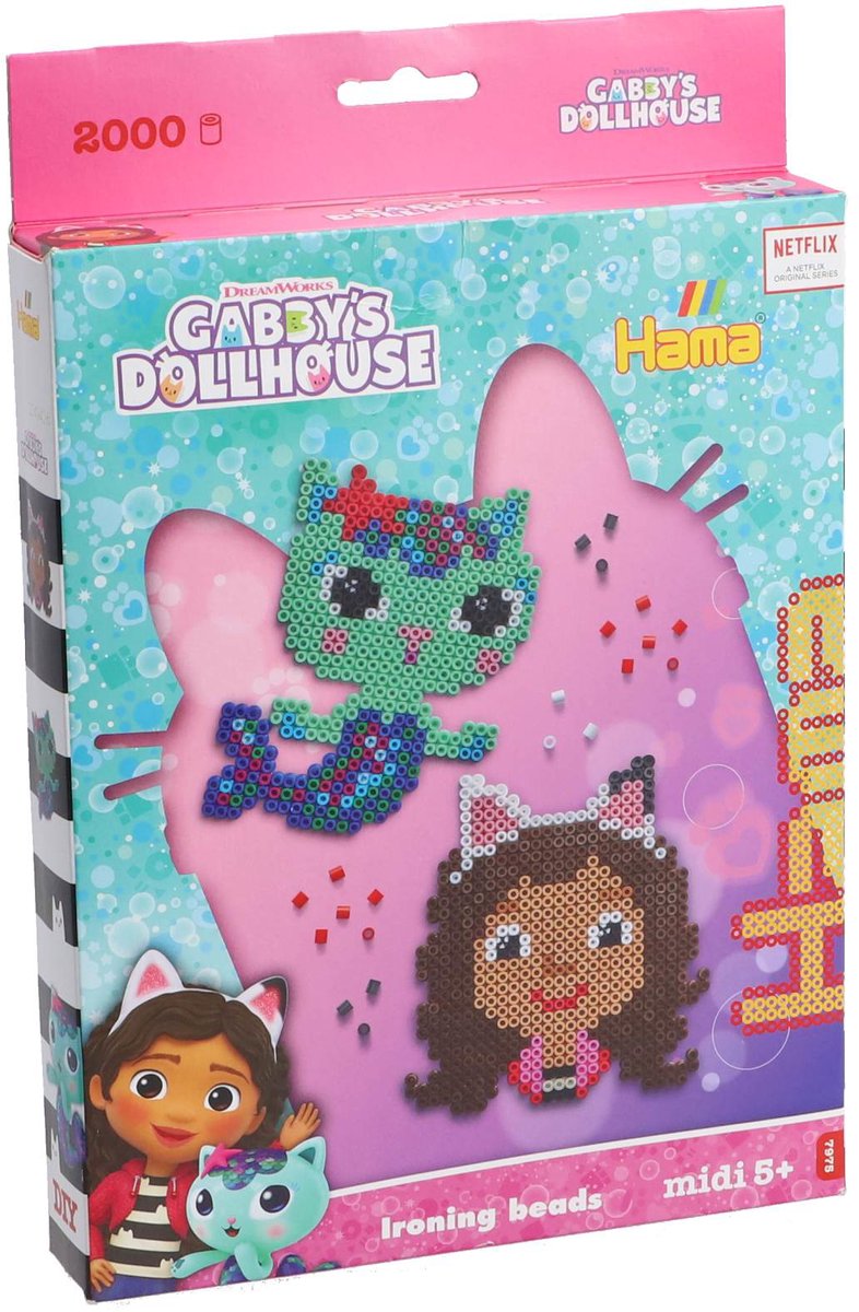 Hama Ironing Perlen -Set - Gabbys Poppenhuis, 2000st.