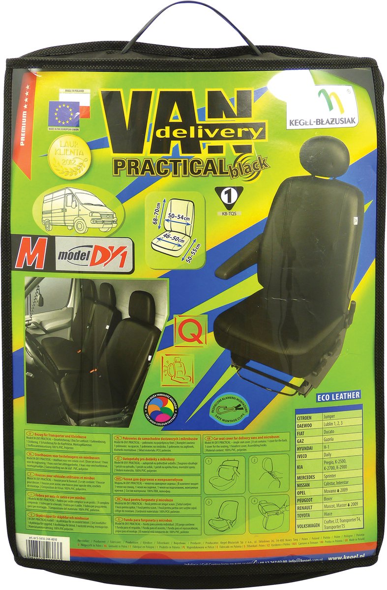 Autostyling Seehase-Kegel-Sitzbezug praktisch – Autositzbezug – Autositzschutz – universell – für 1-Personen-Sitz