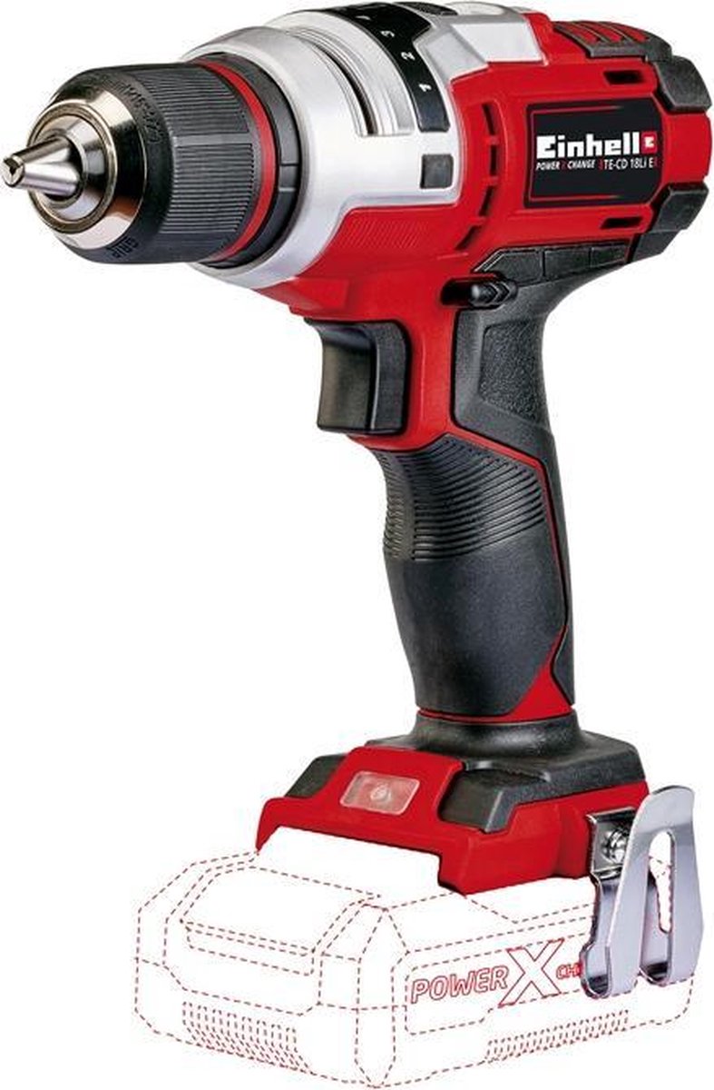 Einhell Akku-Bohrschrauber te-cd 18 li e solo – Power Akku und Ladegerät
