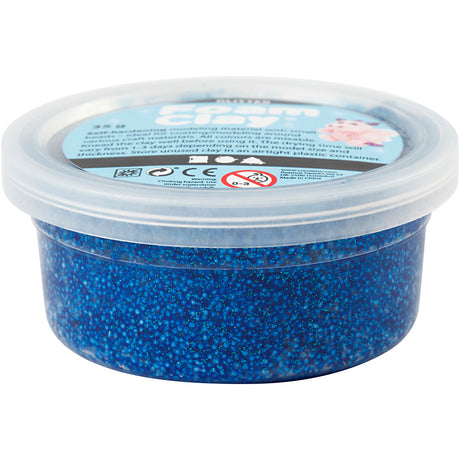 Foam Clay ®, Glitzer, blau, 35 gr 1 Box