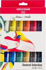 Talens Amsterdam Acrylfarben-Standardset, 12-tlg.