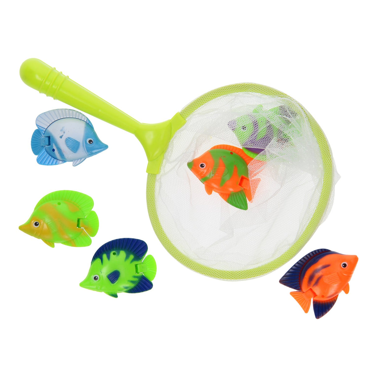 Tauchfischen mit Fischernetz, 7-tlg.