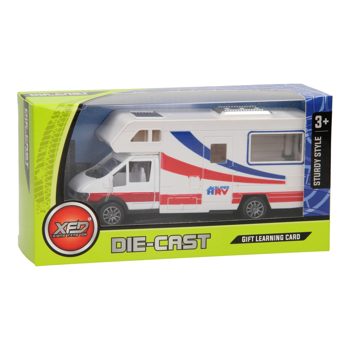 Die cast camper white