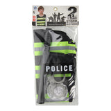 Police set with bat handcuffs, 4dlg.