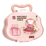 Beauty Case Schminktisch rosa im Spielkoffer