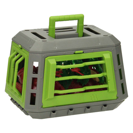 Dino-Spielset mit Käfig