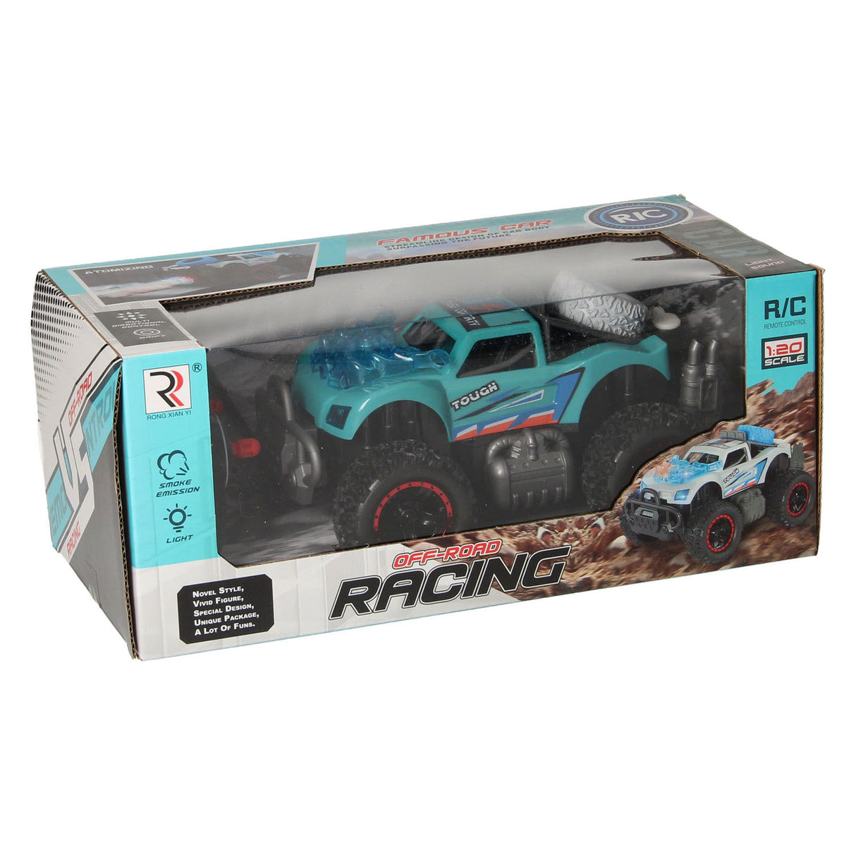 RC-Rennwagen mit leichter Rauchfunktion