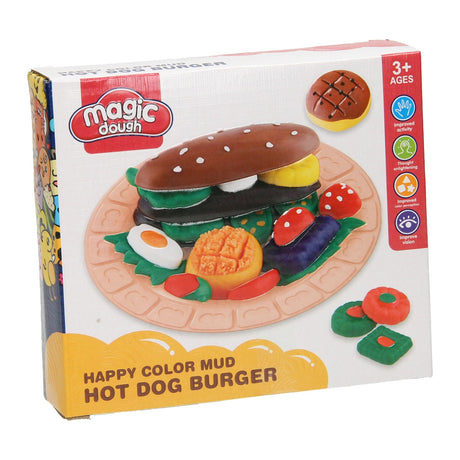 Lobbes kleiset eten broodje gezond - 4 kleuren klei