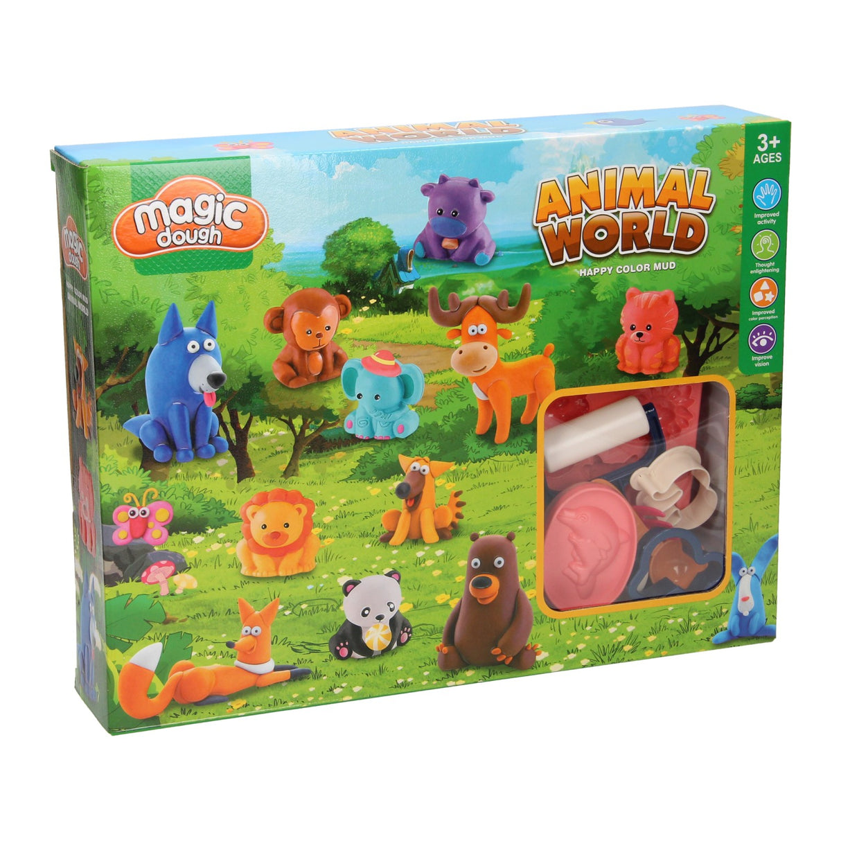 Tierwelt-Ton-Set – 6 Tontöpfe