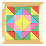 Houten tangram driehoeken