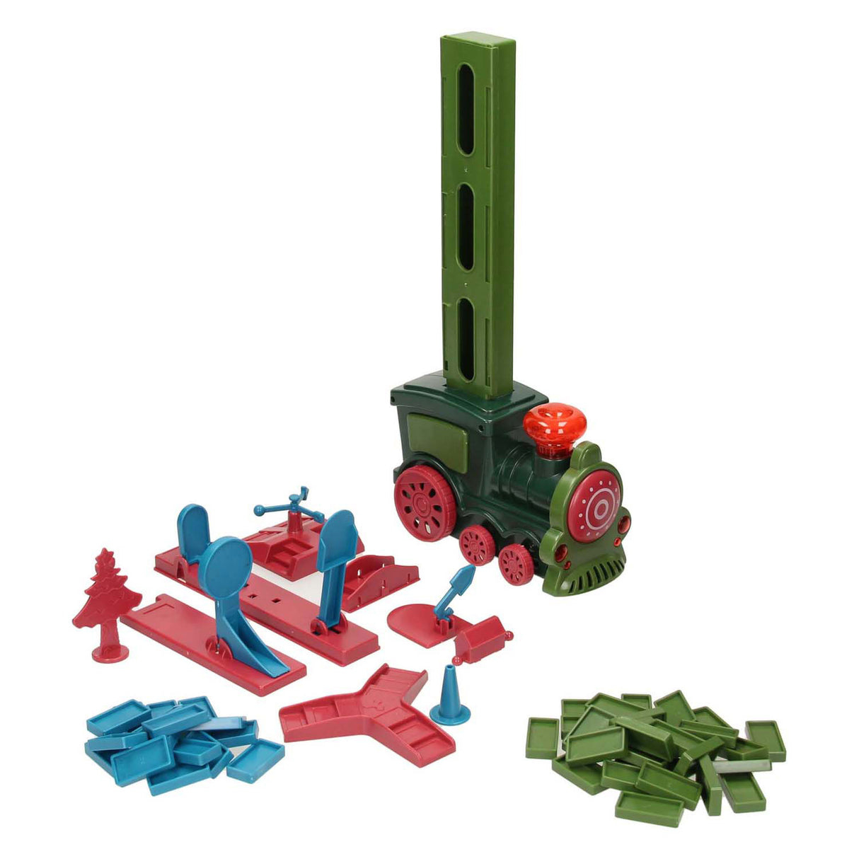 Domino-Set mit Zug, 129-tlg.